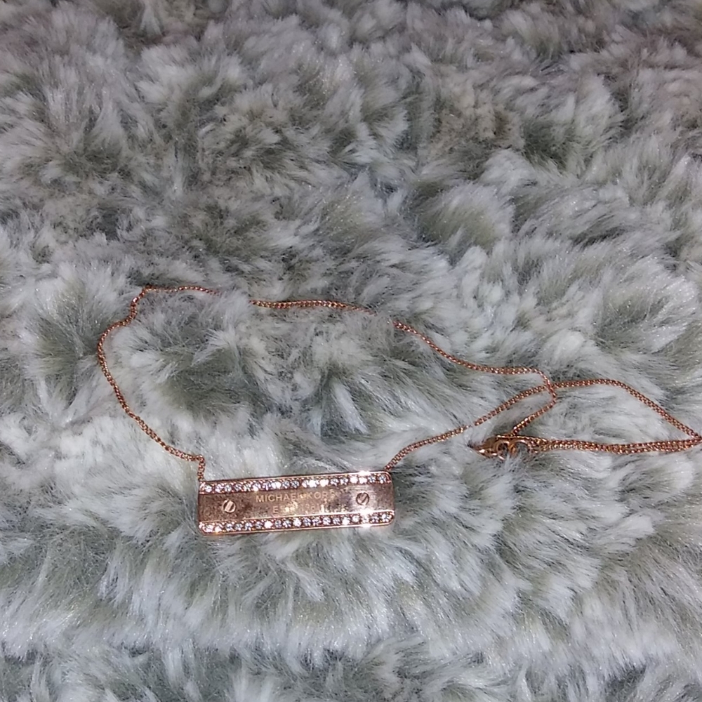 MK pink gold Necklace